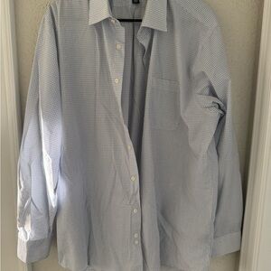 Classic Light Blue Checkered Men's Shirt
